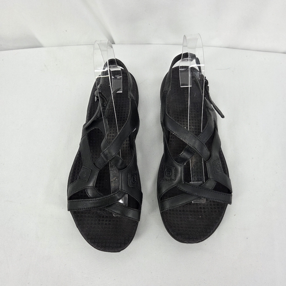 Merrell Women's Agave Black Leather Sandals sz 8 J33198 - Picture 4 of 9